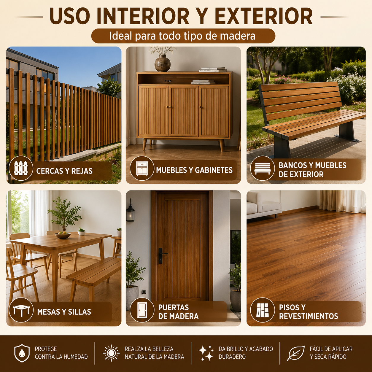 Madera Viva™ | Sellador y Cera Protectora de varnis para Madera 1 Kg